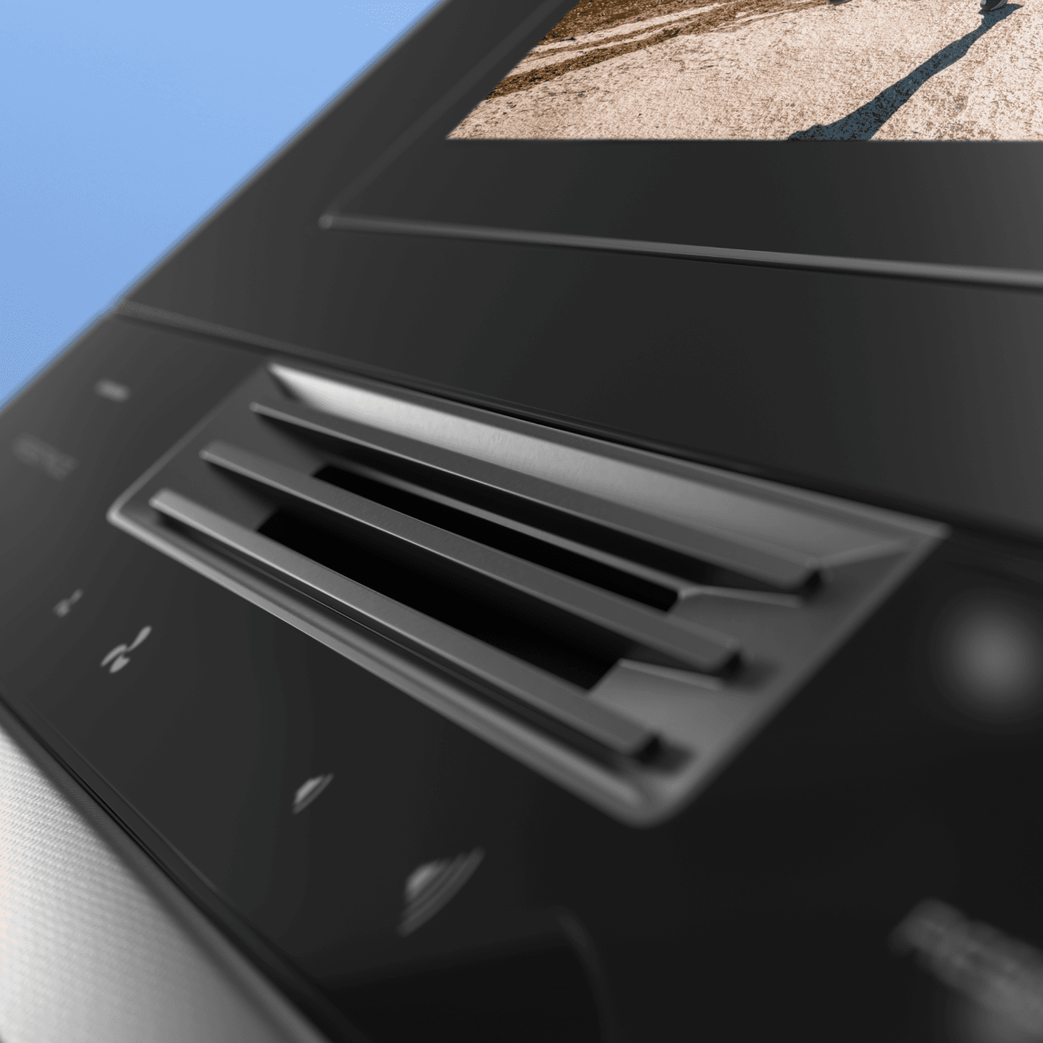 console of the NordicTrack Step Climber focused on the fan